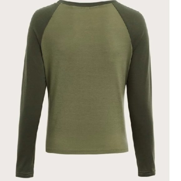 ROMWE Fairycore Heart Raglan Sleeve Top - Picture 2 of 7